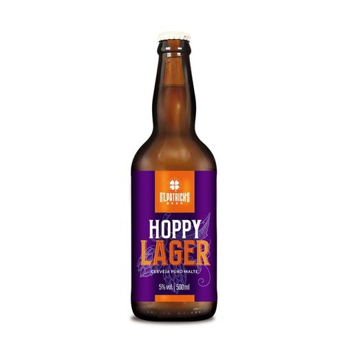 Cerveja Brasileira St.Patrick'S Beer Hoppy Lager Garrafa 600ml