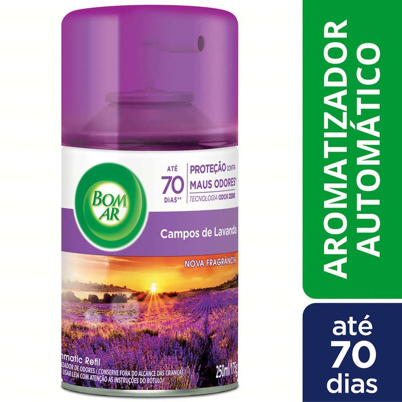 Aromatizador-Bom-Ar-Spray-Automatico-Freshmatic-Campos-de-Lavanda-Refil-250ml