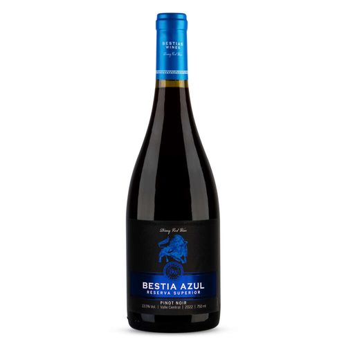 Vinho Tinto Chileno Pinot Noir Reserva 85% Bestia Azul Garrafa 750ml
