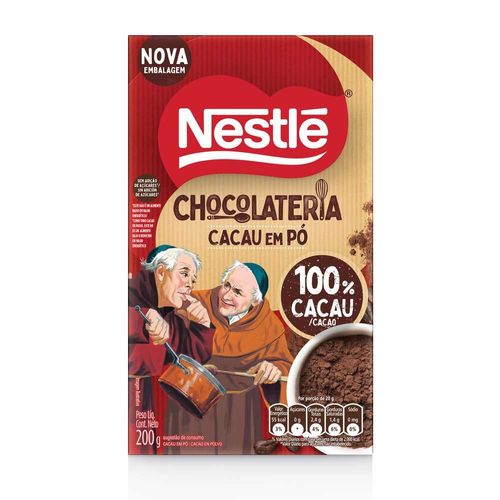 Cacau Em Pó Nestlé Dois Frades 100% Cacau Caixa 200g