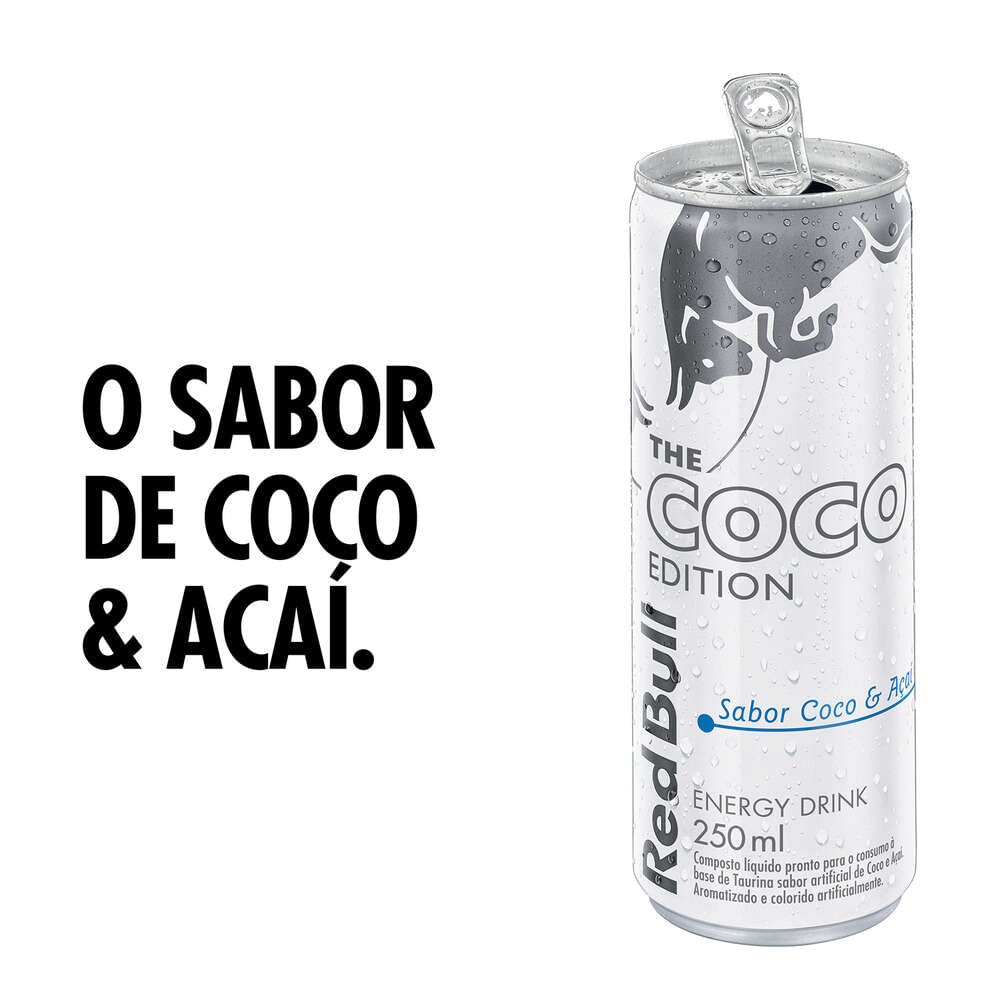Energético Coco e Açaí Red Bull Lata 250ml The Coco Edition