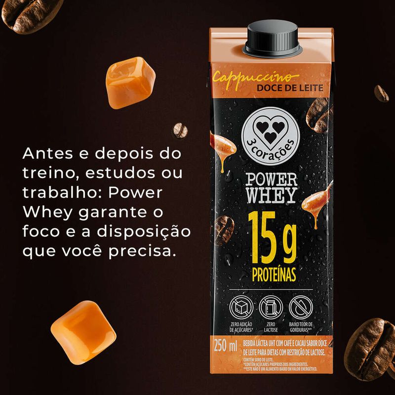 Bebida-Lactea-UHT-Cappuccino-Doce-de-Leite-Zero-Lactose-3-Coracoes-Power-Whey-Caixa-250ml