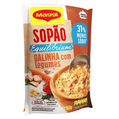 Sopão Maggi Equilibrium Galinha Com Legumes 150g