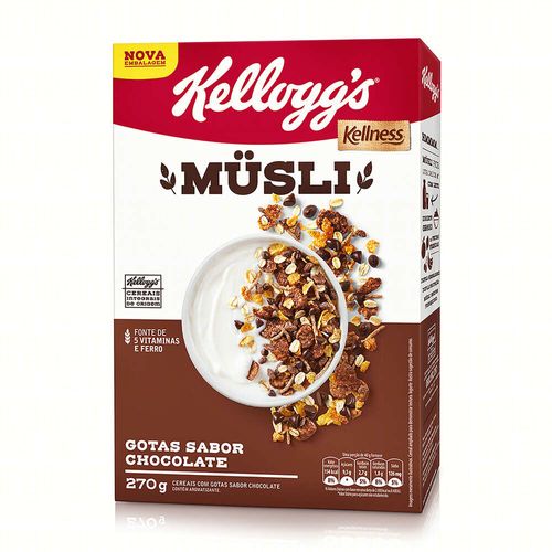Granola Kellogg S Kellness Chocolate Müslix Caixa 270g