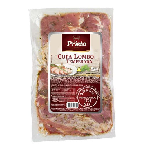 Copa Lombo Suíno Temperado Prieto 800g