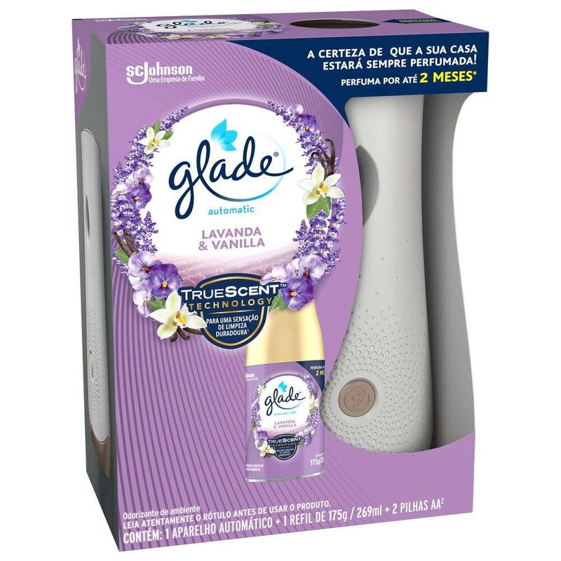 Purificador-De-Ar-Glade-Automatic-Lavanda-E-Baunilha-Aparelho---Refil-269-Ml