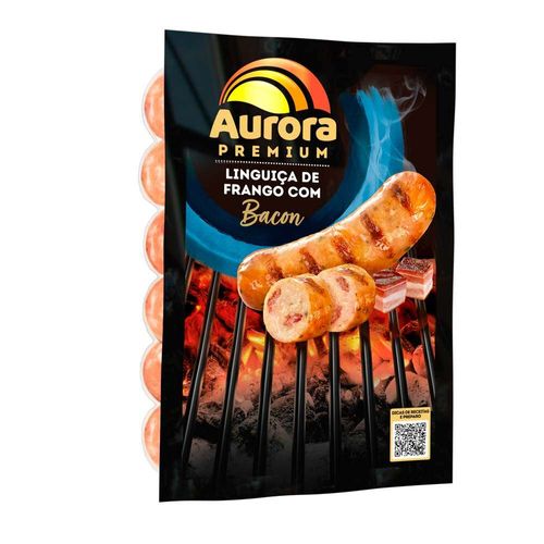 Linguiça de Frango com Bacon Aurora Premium 500g