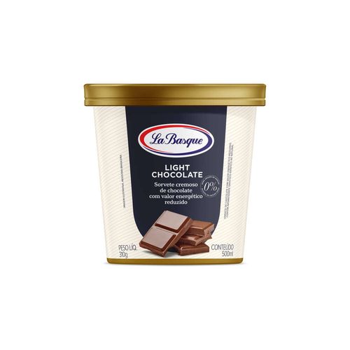 Sorvete Light La Basque Chocolate Pote  500 mL