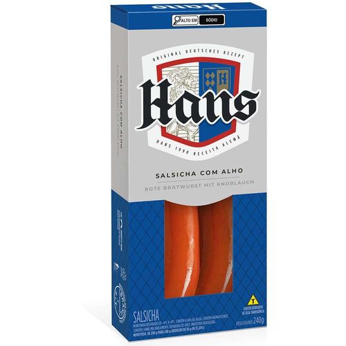 Salsicha com Alho Hans 240g