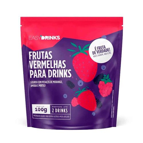 Preparado Easy Drinks Frutas Vermelhas Sachê 100g