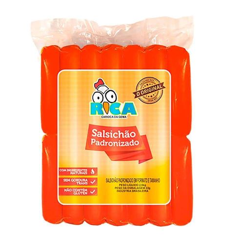 Salsichão Hot Dog Rica Pacote 2,5kg