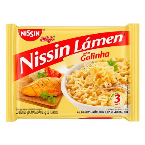 Massa Instantânea Nissin Miojo Galinha 85g