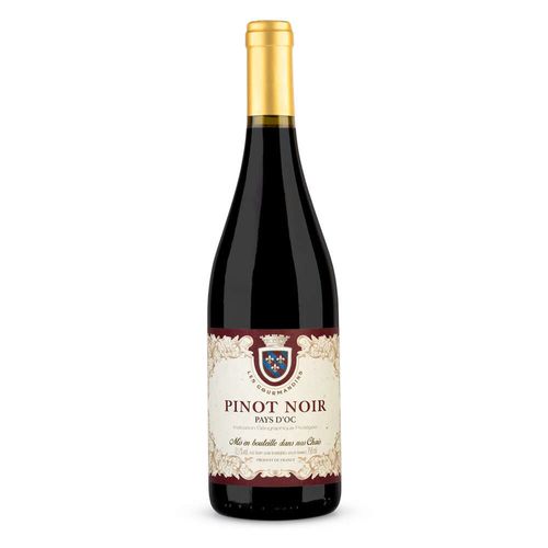 Vinho Tinto Francês Les Gourmandins Pinot Noir Garrafa 750ml