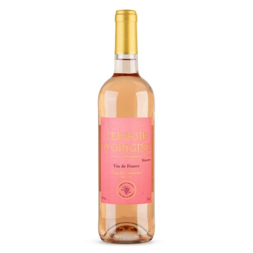Vinho Rosé Francês Terroir D' Origine Reserve Vin de France Garrafa 750ml