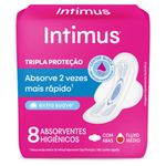 Absorvente-Intimo-Com-Abas-Intimus-Tripla-Protecao-Suave-Pacote-8-Unidades