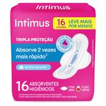 Absorvente-Intimo-Com-Abas-Intimus-Tripla-Protecao-Extra-Suave-Pacote-Leve-16-Pague-14-Unidades