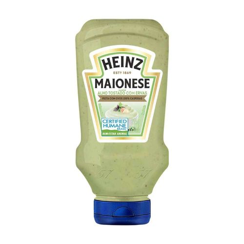 Maionese Heinz Alho Tostado com Ervas 215g