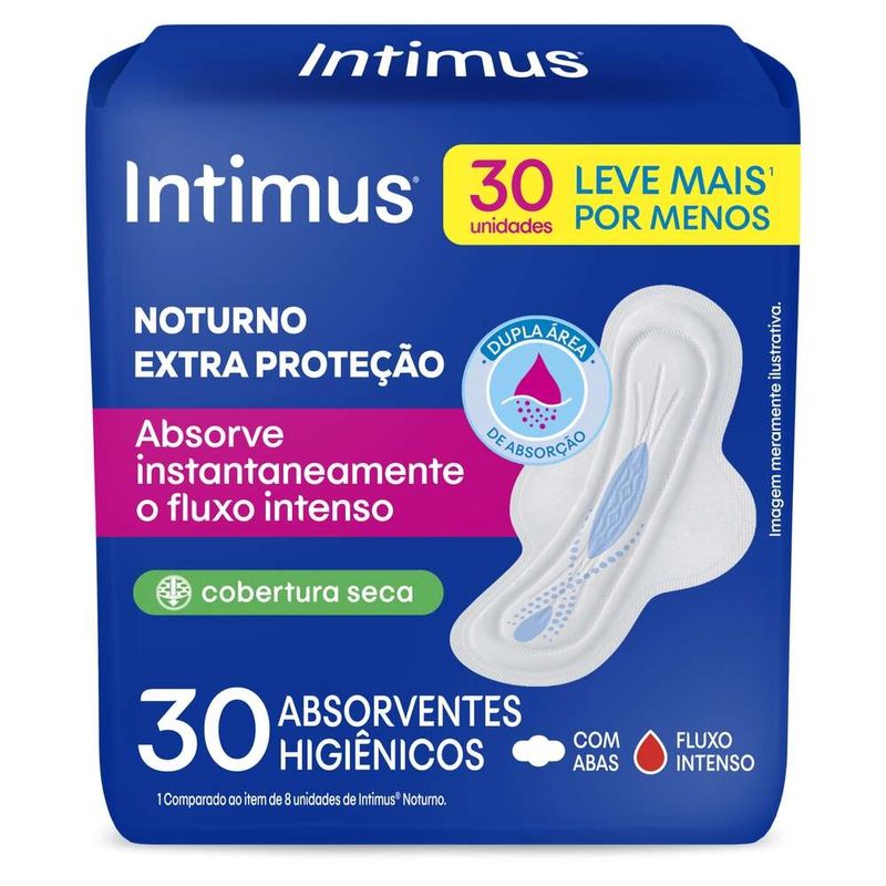 Absorvente-Intimo-Com-Abas-Intimus-Noturno-Seca-Com-30-Unidades