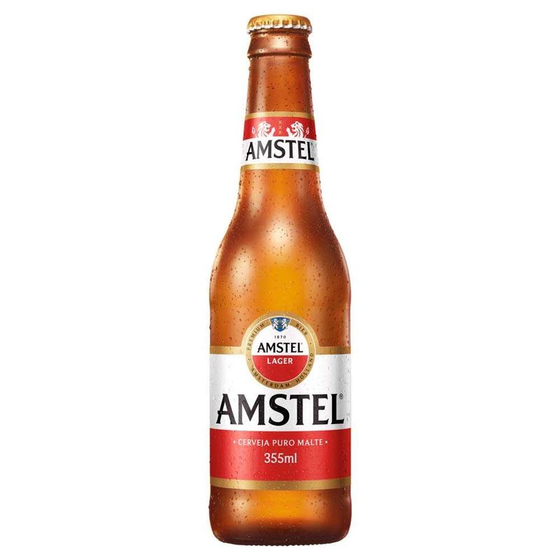 Cerveja Amstel Lager Puro Malte Long Neck 355ml - Zona Sul