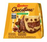 Panettone Recheio Chocolate com Avelã Cobertura Chocolate Bauducco Chocottone Caixa 450g