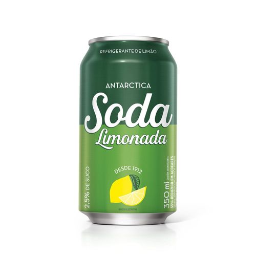 Refrigerante Soda Limonada Antarctica Lata 350ml