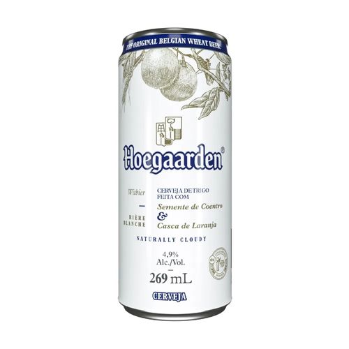 Cerveja Hoegaarden White Witbier Lata 269ml