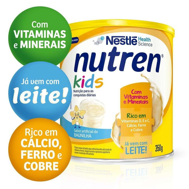 Complemento-Alimentar-Nutren-Kids-Baunilha-Lata-350g