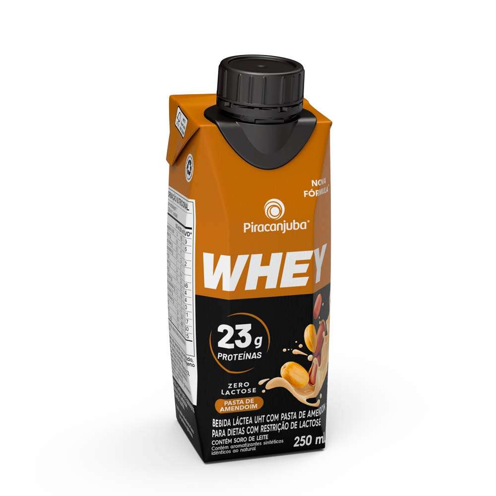 Bebida Láctea UHT Pasta de Amendoim Zero Lactose Piracanjuba Whey