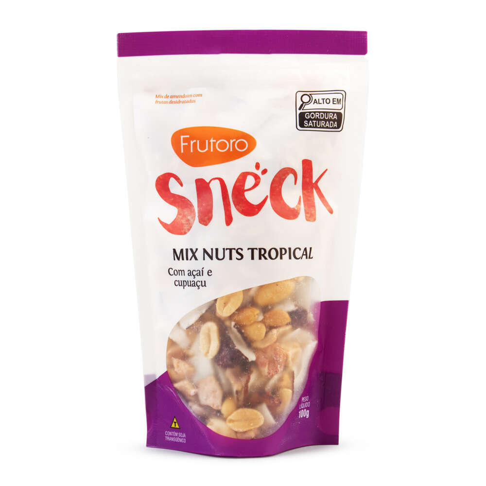 Mix Nuts Tropical Frutoro Sneck com Açaí e Cupuaçu 100g - Zona Sul