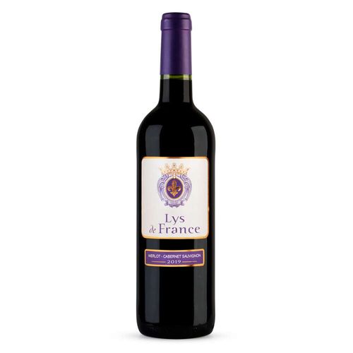 Vinho Tinto Francês Lys de France Merlot e Cabernet Sauvignon Garrafa 750ml