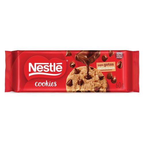 Cookie Classic Baunilha Com Gotas de Chocolate 60g