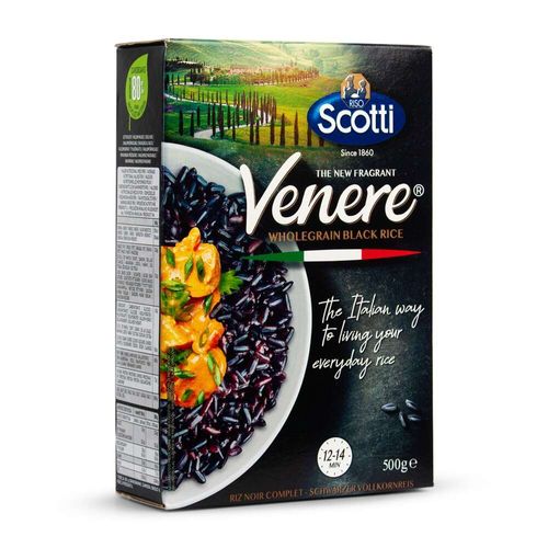 Arroz Negro Italiano Venere Integral Scotti 500g