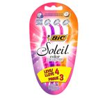 Aparelho de Barbear Bic Soleil Sortidos 3 Lâminas Leve 4 Pague 3