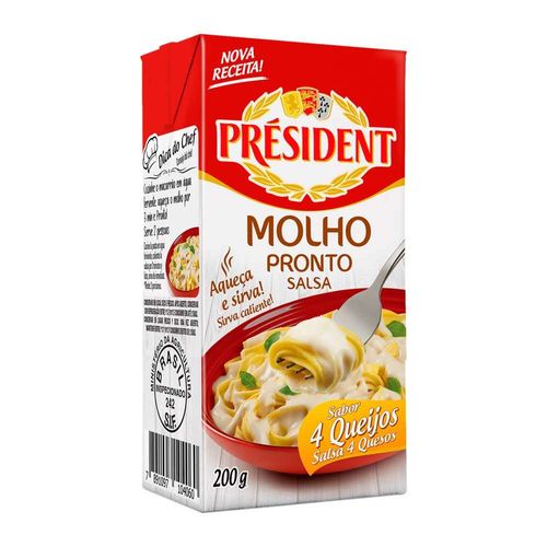 Molho Quatro Queijos Président 200g