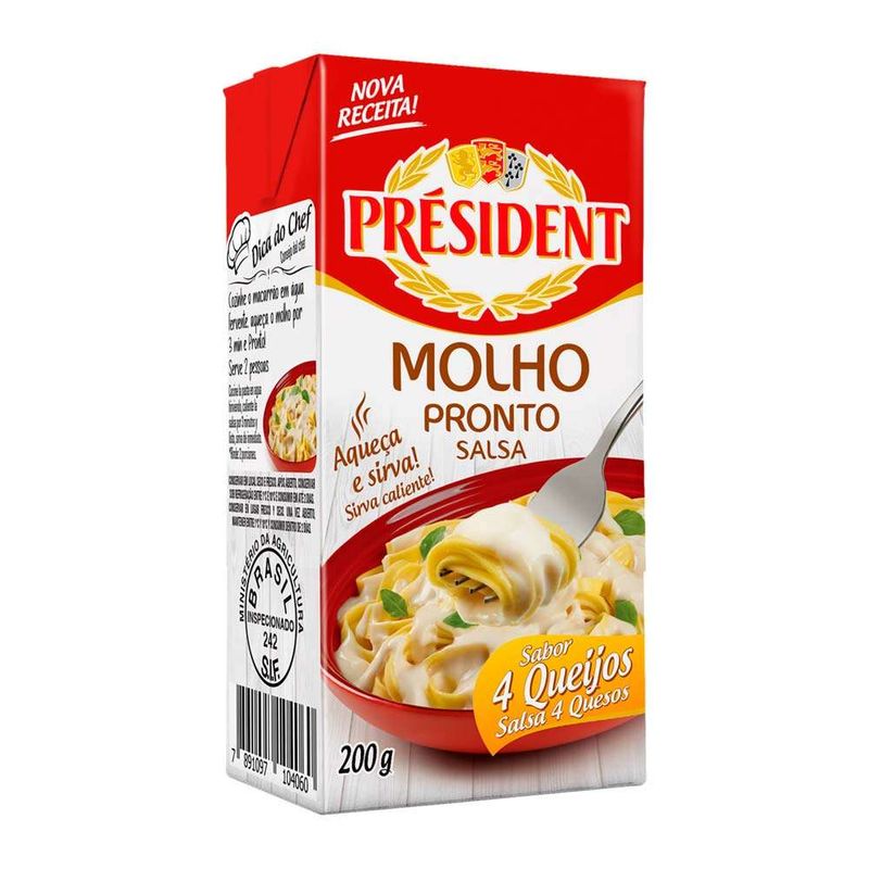 Molho-Quatro-Queijos-President-200g