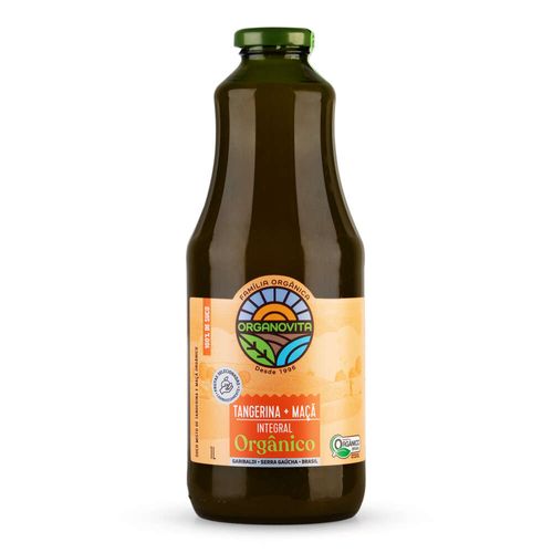 Suco Tangerina e Maçã Integral Orgânico Organovita 1L