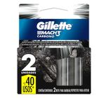 Carga Gillette Mach3 Carbono com 2 Unidades