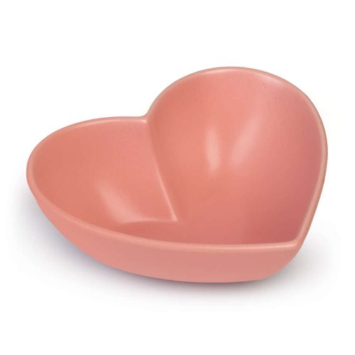 Coração Rosa de Cerâmica Lyor