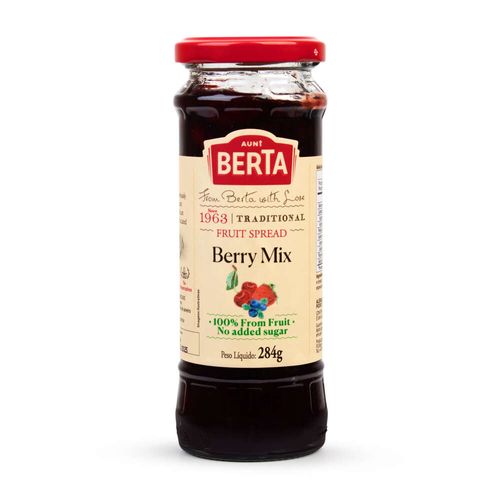 Geleia Israelense Berta 100% Fruta Frutas Vermelhas 284g