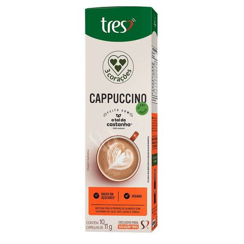 Capsula A Tal da Castanha de Café Latte Vegano 3 Corações 10 unid