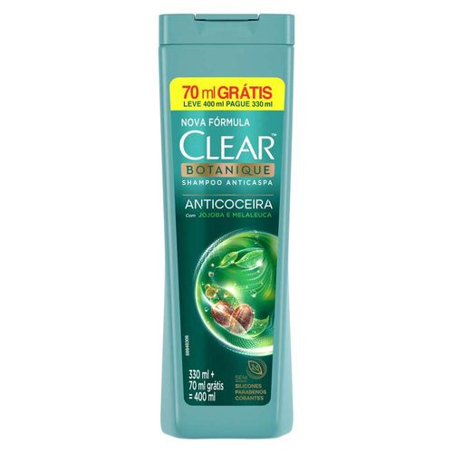 Shampoo Clear Botanique Anticoceira 400ml Leve Mais Pague Menos