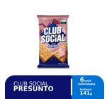 Biscoito Salgado Club Social Presunto Multipack 141g