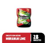 Chiclete Trident X Senses Morango Lime Sem Açúcar Pote 54g