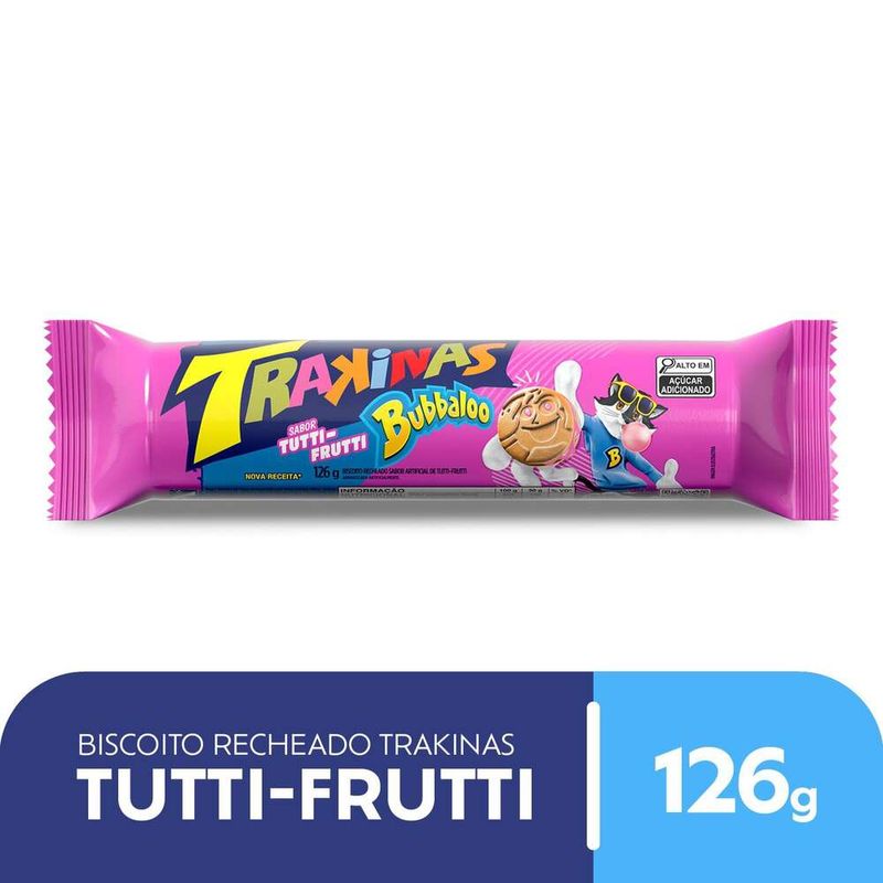 Biscoito-Recheio-Bubbaloo-Tutti-Frutti-Trakinas-Pacote-126g