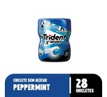 Chiclete Trident X Senses Peppermint Zero Açúcar Pote 54g 28 Unidades