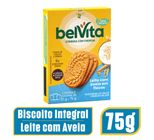 Biscoito Integral Belvita Ao Leite Com Grãos De Aveia Caixa com 3 Unidades 25g cada