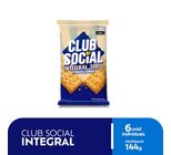 Biscoito Salgado Club Social Integral Multipack 144g