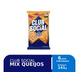 Biscoito Club Social Queijo Multipack Com 6 Pacotes 23,5g Cada