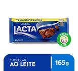 Chocolate ao Leite Lacta Pacote 165g Tamanho Família