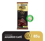 Chocolate Lacta Intense Amargo 60% Cacau Café 85g